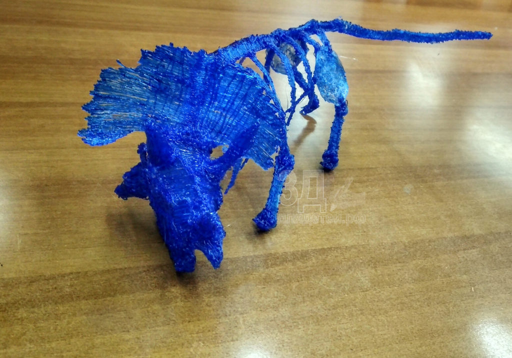 Поделка 3D ручкой. Скелет динозавра с занятий "3ддлядетей.рф"